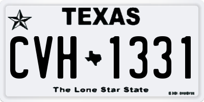 TX license plate CVH1331