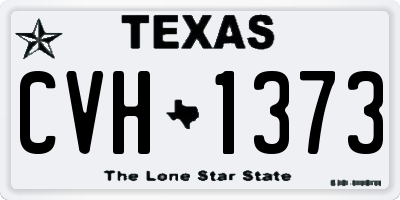 TX license plate CVH1373