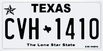 TX license plate CVH1410