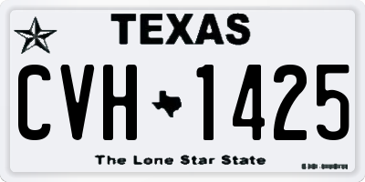 TX license plate CVH1425
