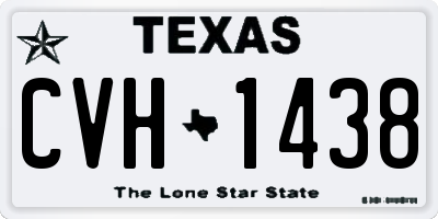 TX license plate CVH1438