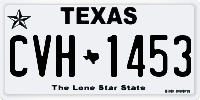 TX license plate CVH1453