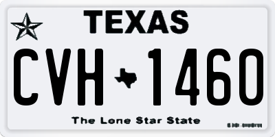 TX license plate CVH1460