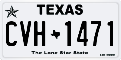 TX license plate CVH1471