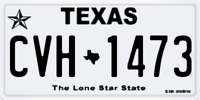 TX license plate CVH1473