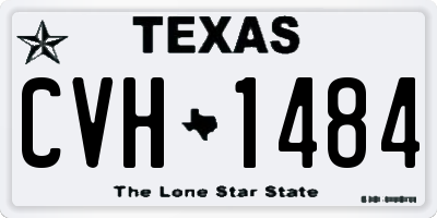 TX license plate CVH1484