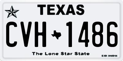 TX license plate CVH1486