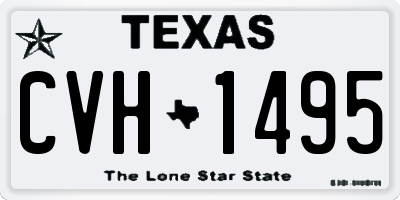 TX license plate CVH1495