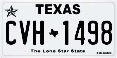 TX license plate CVH1498