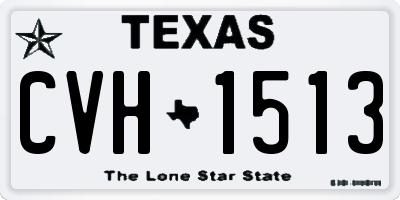 TX license plate CVH1513