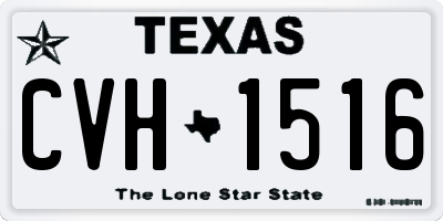 TX license plate CVH1516