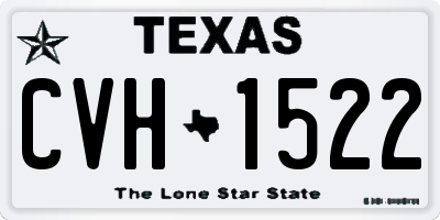 TX license plate CVH1522