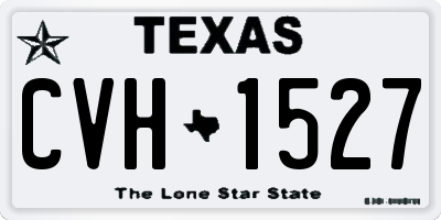 TX license plate CVH1527