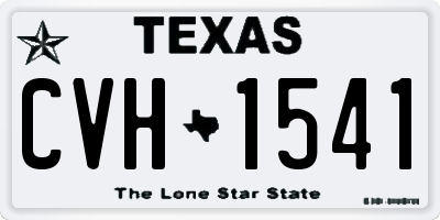 TX license plate CVH1541