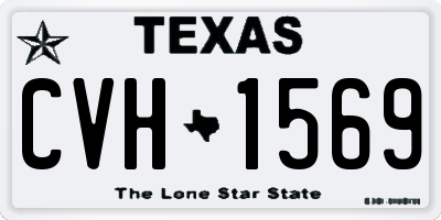 TX license plate CVH1569