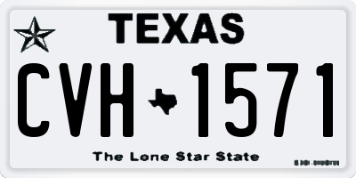 TX license plate CVH1571