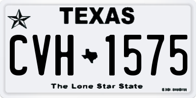 TX license plate CVH1575