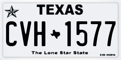 TX license plate CVH1577