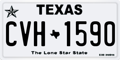 TX license plate CVH1590
