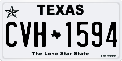TX license plate CVH1594