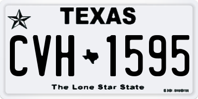 TX license plate CVH1595