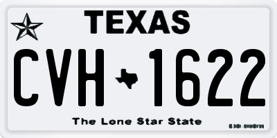 TX license plate CVH1622