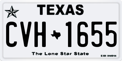 TX license plate CVH1655