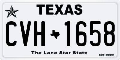 TX license plate CVH1658