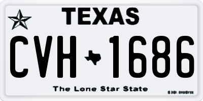 TX license plate CVH1686