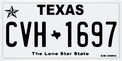 TX license plate CVH1697