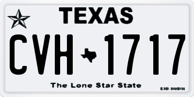 TX license plate CVH1717