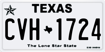 TX license plate CVH1724