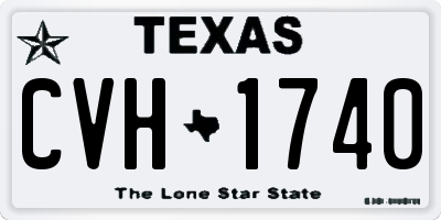 TX license plate CVH1740