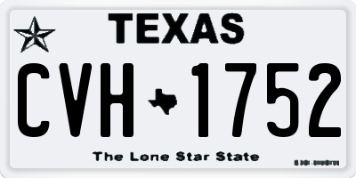 TX license plate CVH1752