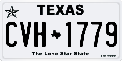 TX license plate CVH1779