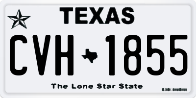 TX license plate CVH1855