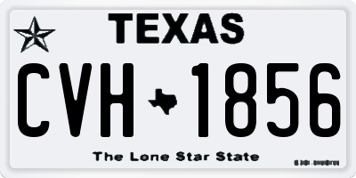 TX license plate CVH1856