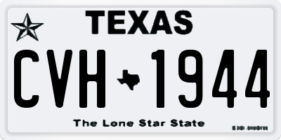 TX license plate CVH1944