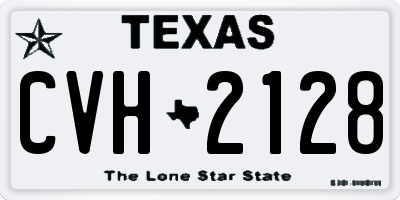 TX license plate CVH2128