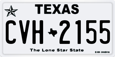TX license plate CVH2155