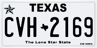 TX license plate CVH2169