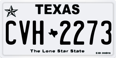 TX license plate CVH2273