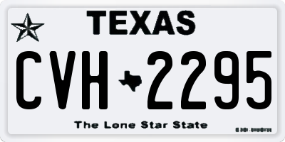 TX license plate CVH2295