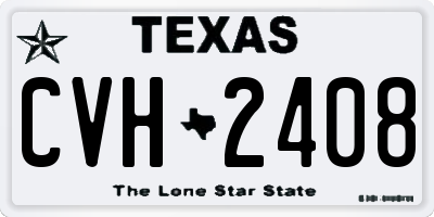 TX license plate CVH2408