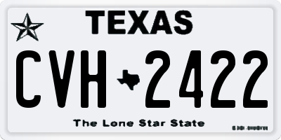 TX license plate CVH2422