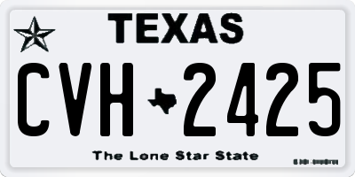 TX license plate CVH2425