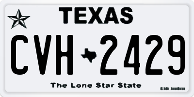 TX license plate CVH2429