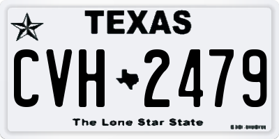 TX license plate CVH2479