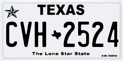 TX license plate CVH2524