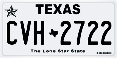 TX license plate CVH2722